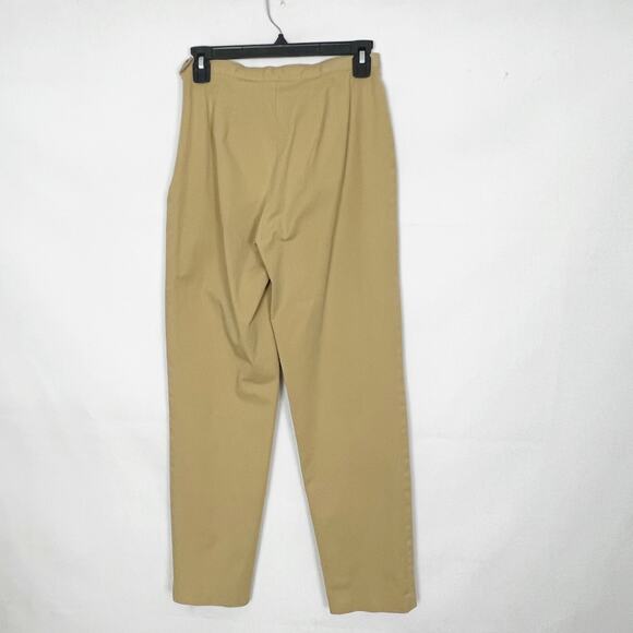 Vintage L.L. Womens Khaki Pants 4 Cotton Business Casual Career Preppy Academia - Picture 5 of 11